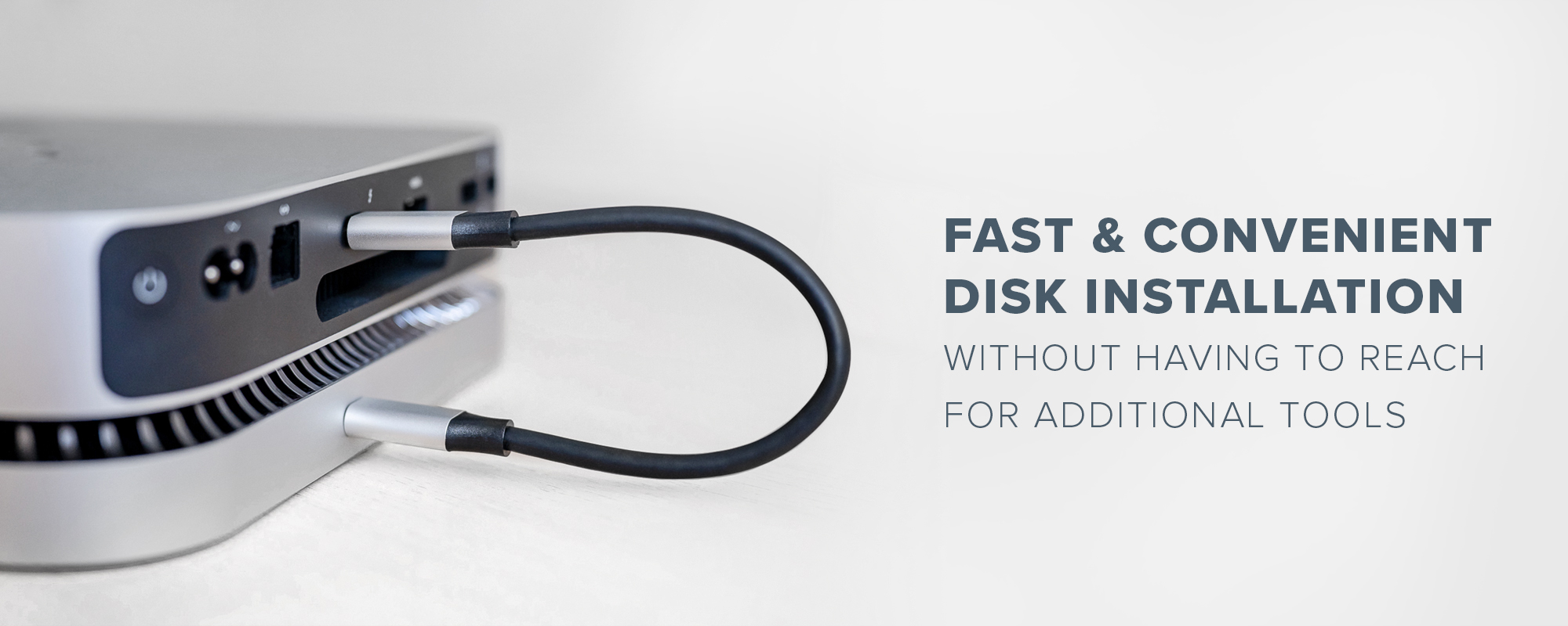 Podstawka Newell Hub USB-C z adapterem dysku SSD SATA do Mac Mini